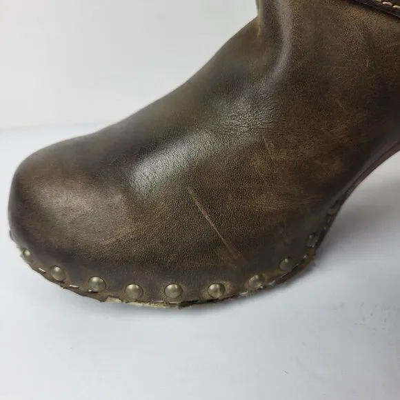 Dansko Rihanna Women's Buckle Studded Ankle Boot Heeled Elastic EU 40 US 9.5–10 - Picture 4 of 16